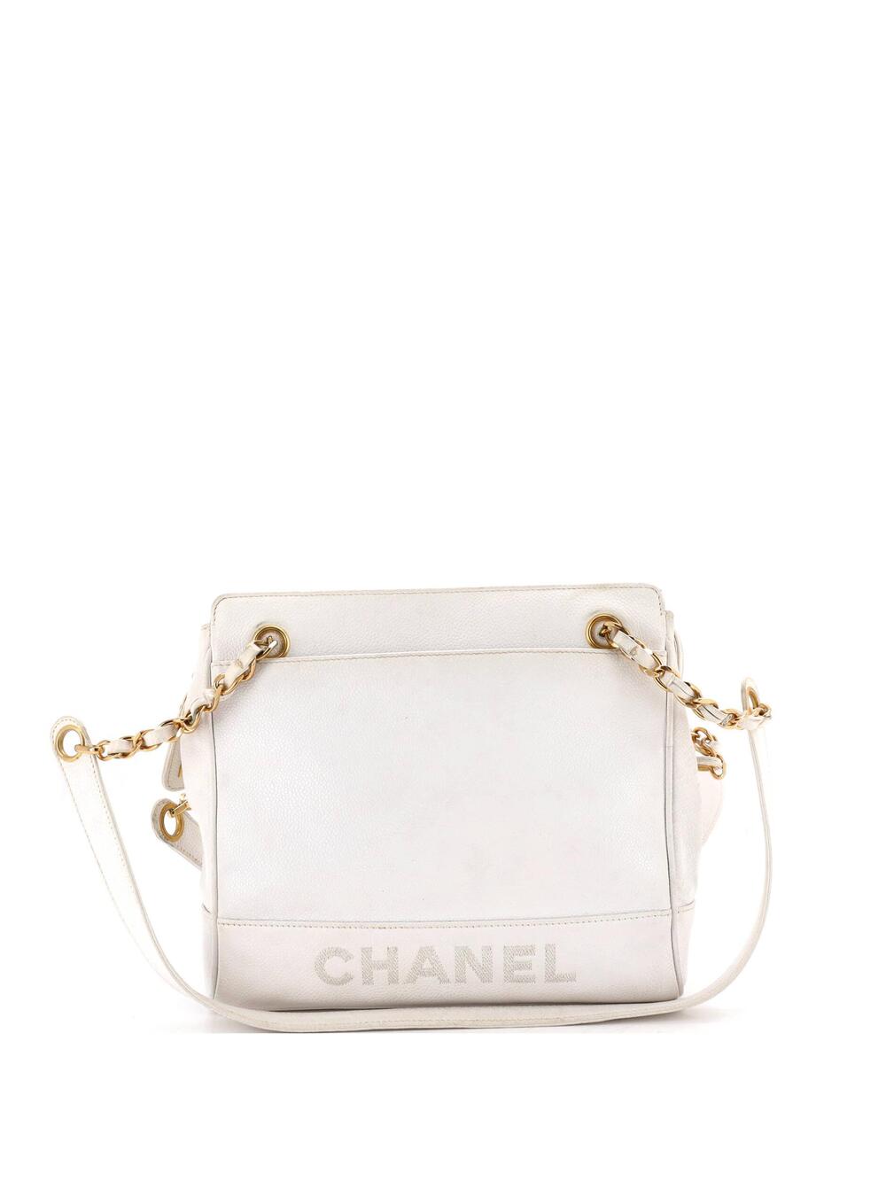 Chanel Vintage Zipped Chain Tote Caviar #364167C12B